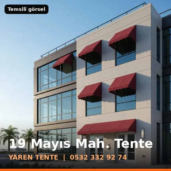 19 Mayıs Mahallesi için tente sistemleri, temsilî görsel - Yaren Tente