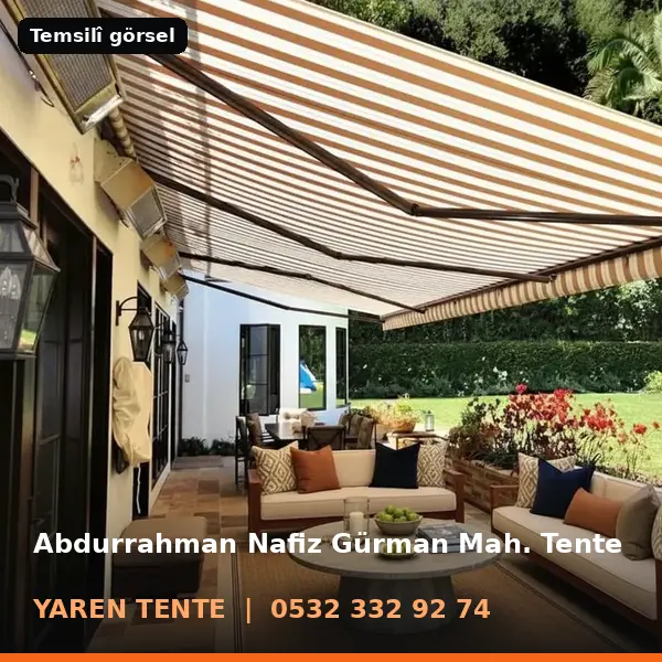 Abdurrahman Nafiz Gürman Mahallesi için tente sistemleri, temsilî görsel - Yaren Tente