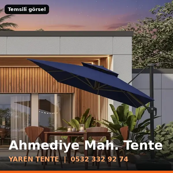Ahmediye Mahallesi için tente sistemleri, temsilî görsel - Yaren Tente