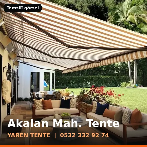 Akalan Mahallesi için tente sistemleri, temsilî görsel - Yaren Tente