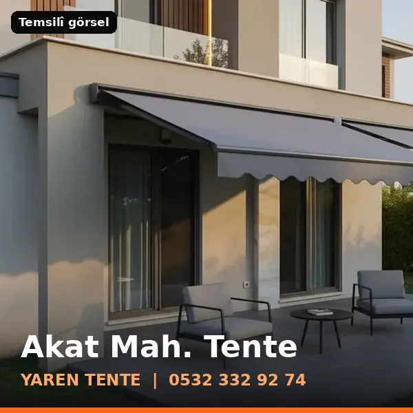 Akat Mahallesi için tente sistemleri, temsilî görsel - Yaren Tente