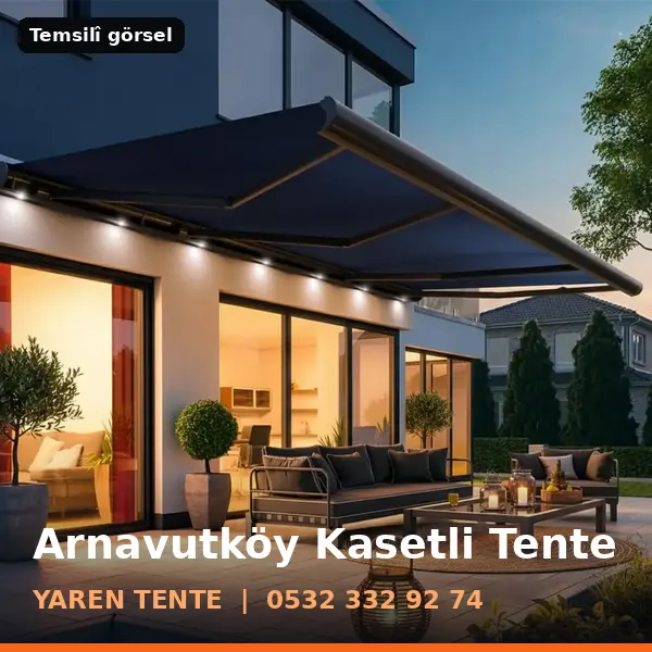 Arnavutköy kasetli tente örneği (temsilî görsel) - Yaren Tente