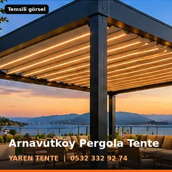Arnavutköy pergola tente örneği (temsilî görsel) - Yaren Tente