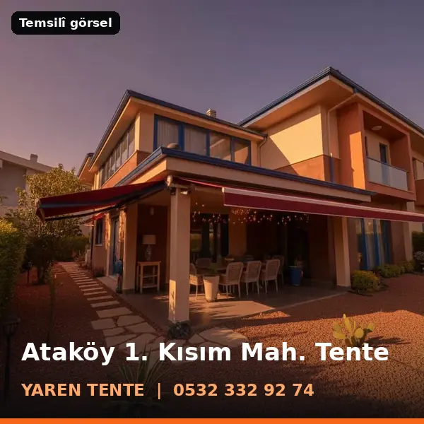 Ataköy 1. Kısım Mahallesi için tente sistemleri, temsilî görsel - Yaren Tente