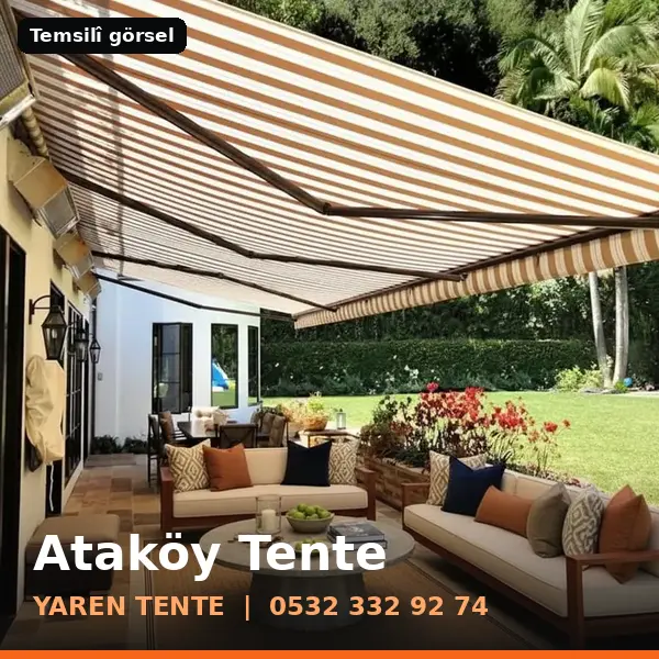 Ataköy için tente sistemleri, temsilî görsel - Yaren Tente