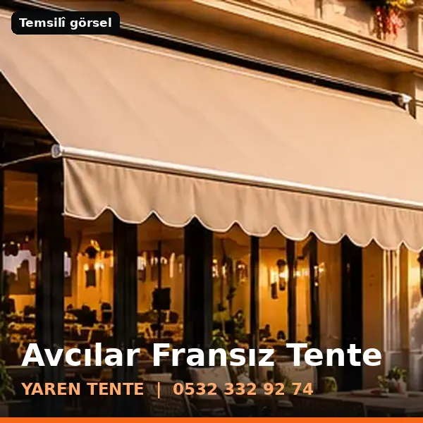 Avcılar fransız tente örneği (temsilî görsel) - Yaren Tente