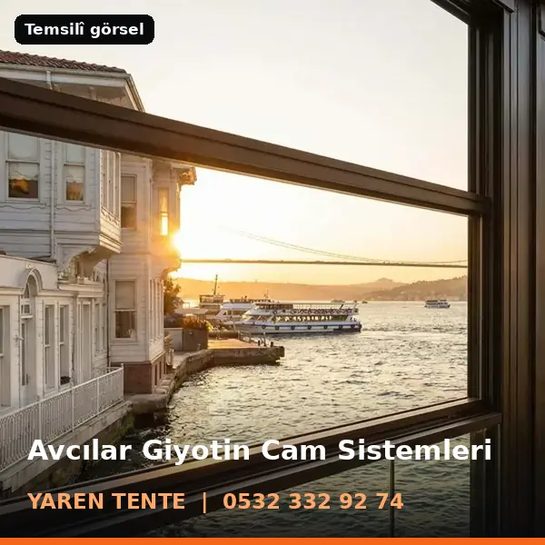 Avcılar giyotin cam sistemleri örneği (temsilî görsel) - Yaren Tente