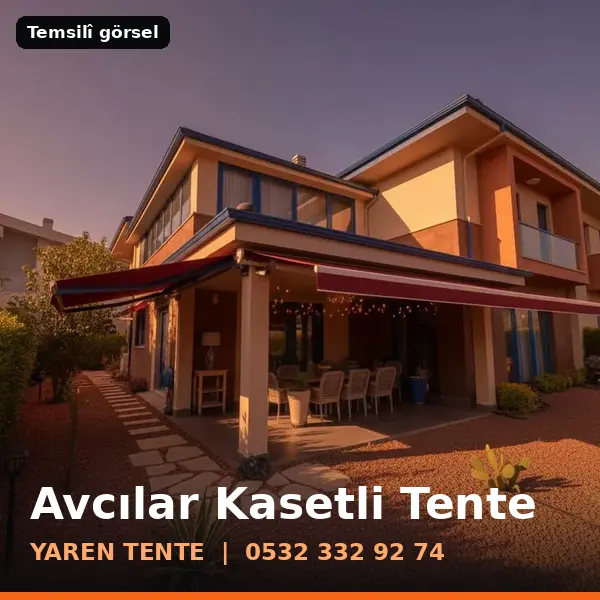 Avcılar kasetli tente örneği (temsilî görsel) - Yaren Tente