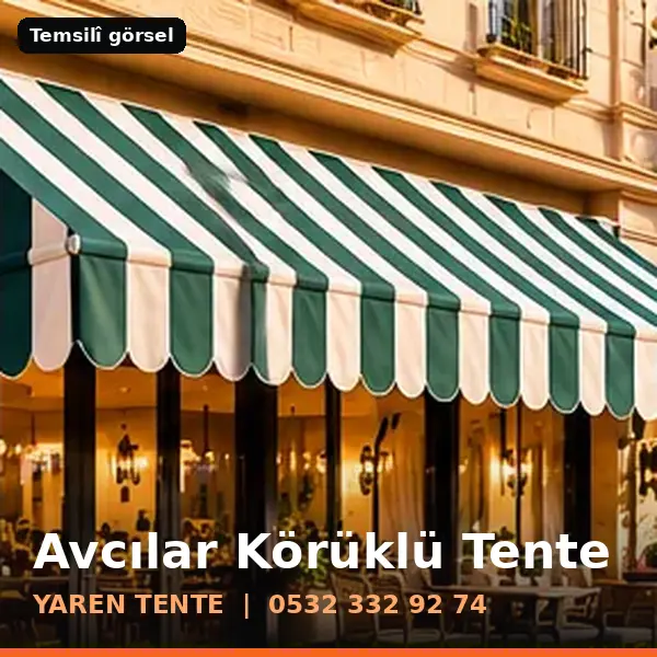 Avcılar körüklü tente örneği (temsilî görsel) - Yaren Tente