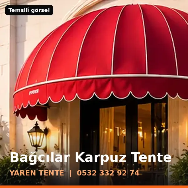 Bağcılar karpuz tente örneği (temsilî görsel) - Yaren Tente