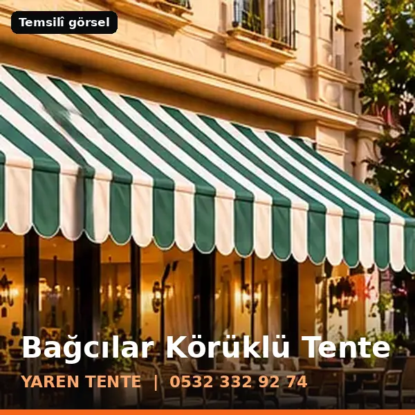 Bağcılar körüklü tente örneği (temsilî görsel) - Yaren Tente