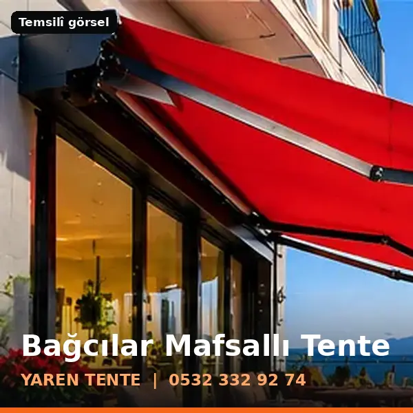 Bağcılar mafsallı tente örneği (temsilî görsel) - Yaren Tente