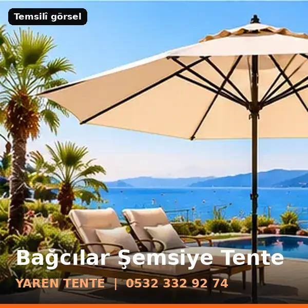 Bağcılar şemsiye tente örneği (temsilî görsel) - Yaren Tente