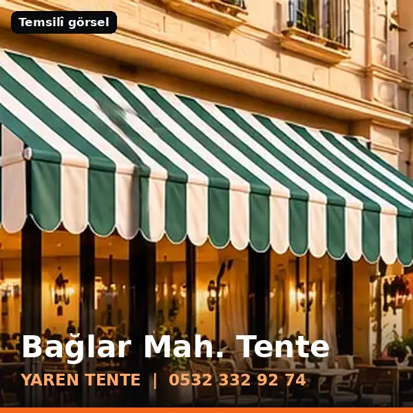 Bağlar Mahallesi için tente sistemleri, temsilî görsel - Yaren Tente