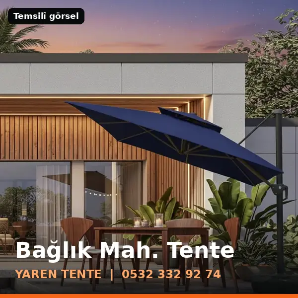 Bağlık Mahallesi için tente sistemleri, temsilî görsel - Yaren Tente