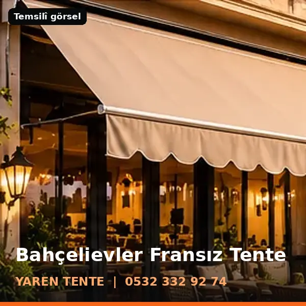 Bahçelievler fransız tente örneği (temsilî görsel) - Yaren Tente