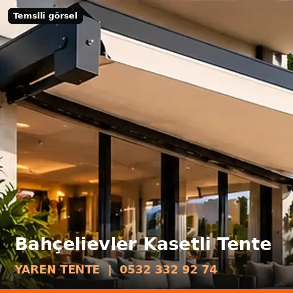Bahçelievler kasetli tente örneği (temsilî görsel) - Yaren Tente