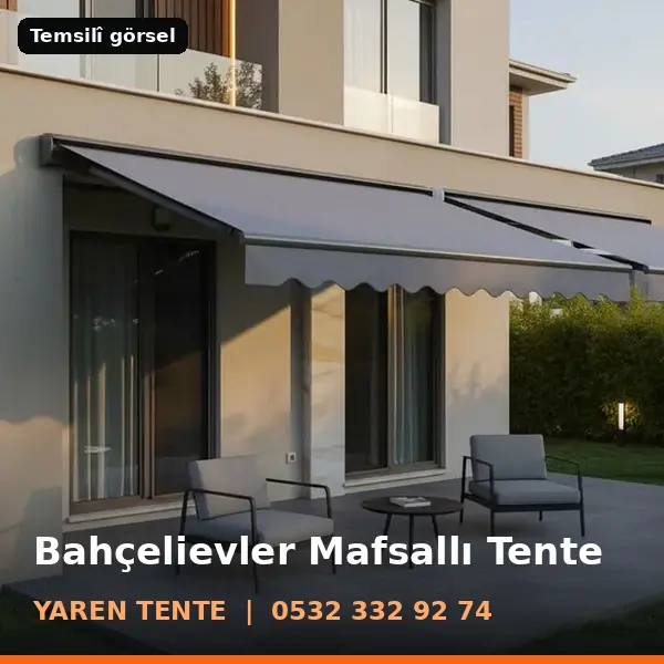 Bahçelievler mafsallı tente örneği (temsilî görsel) - Yaren Tente