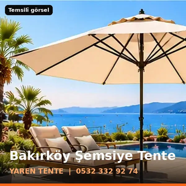 Bakırköy şemsiye tente örneği (temsilî görsel) - Yaren Tente
