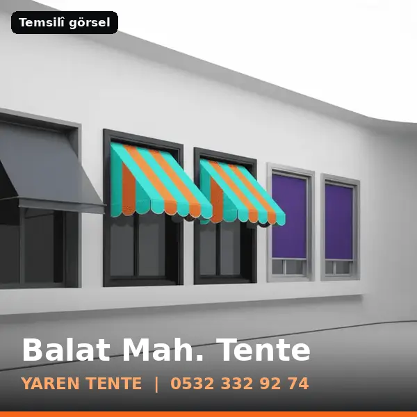 Balat Mahallesi için tente sistemleri, temsilî görsel - Yaren Tente