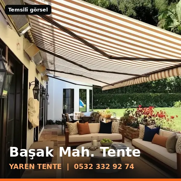 Başak Mahallesi için tente sistemleri, temsilî görsel - Yaren Tente