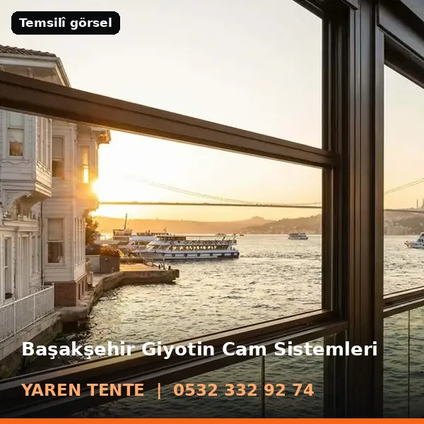 Başakşehir giyotin cam sistemleri örneği (temsilî görsel) - Yaren Tente