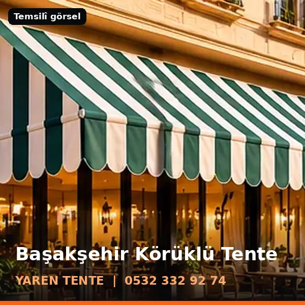 Başakşehir körüklü tente örneği (temsilî görsel) - Yaren Tente
