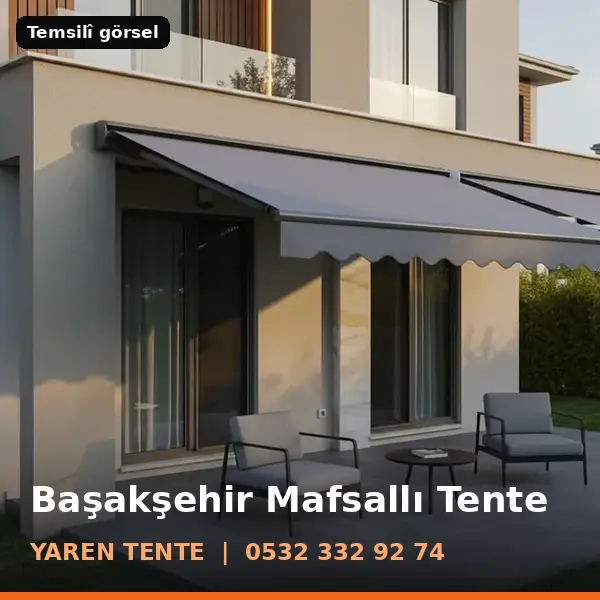 Başakşehir mafsallı tente örneği (temsilî görsel) - Yaren Tente