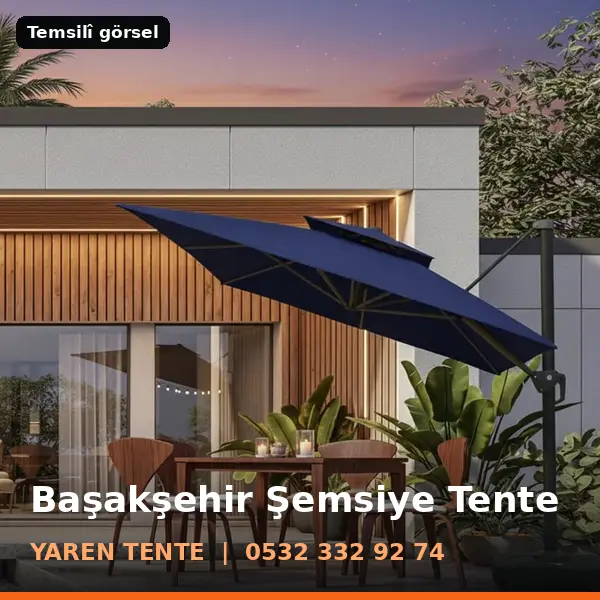 Başakşehir şemsiye tente örneği (temsilî görsel) - Yaren Tente