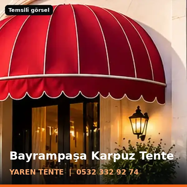 Bayrampaşa karpuz tente örneği (temsilî görsel) - Yaren Tente