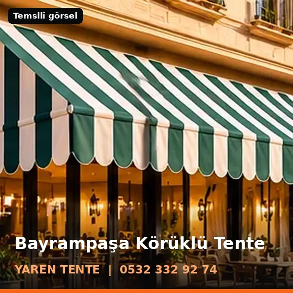 Bayrampaşa körüklü tente örneği (temsilî görsel) - Yaren Tente