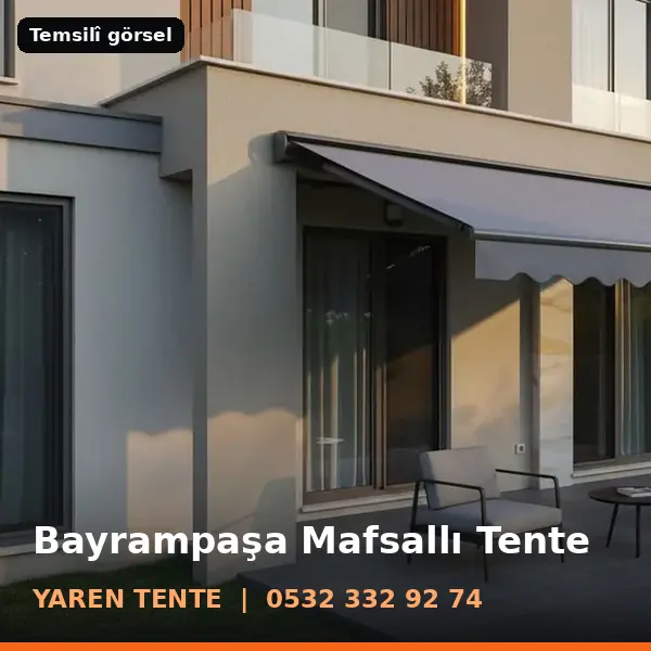 Bayrampaşa mafsallı tente örneği (temsilî görsel) - Yaren Tente