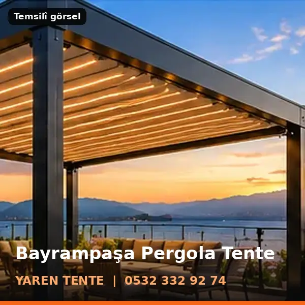 Bayrampaşa pergola tente örneği (temsilî görsel) - Yaren Tente