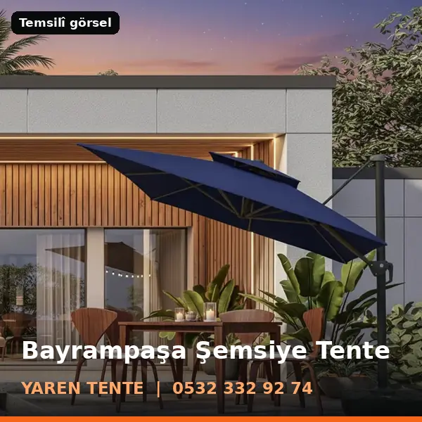 Bayrampaşa şemsiye tente örneği (temsilî görsel) - Yaren Tente