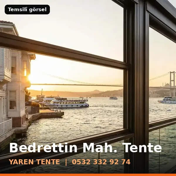 Bedrettin Mahallesi için tente sistemleri, temsilî görsel - Yaren Tente