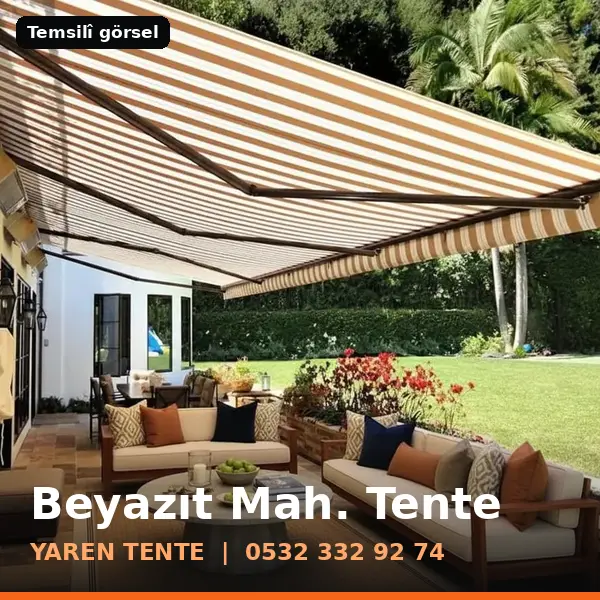 Beyazıt Mahallesi için tente sistemleri, temsilî görsel - Yaren Tente