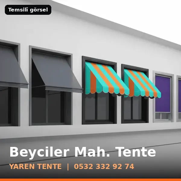 Beyciler Mahallesi için tente sistemleri, temsilî görsel - Yaren Tente