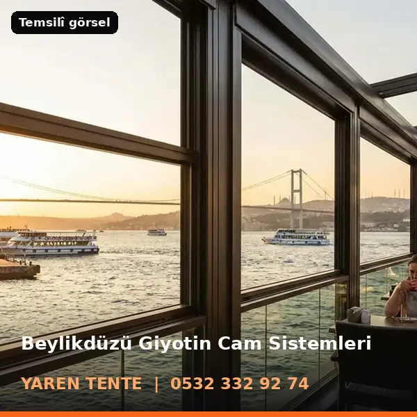 Beylikdüzü giyotin cam sistemleri örneği (temsilî görsel) - Yaren Tente