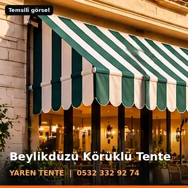 Beylikdüzü körüklü tente örneği (temsilî görsel) - Yaren Tente