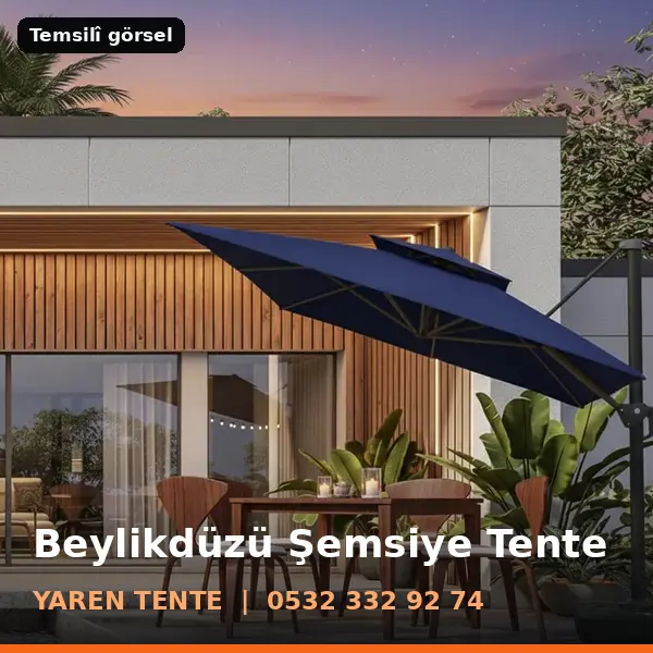 Beylikdüzü şemsiye tente örneği (temsilî görsel) - Yaren Tente