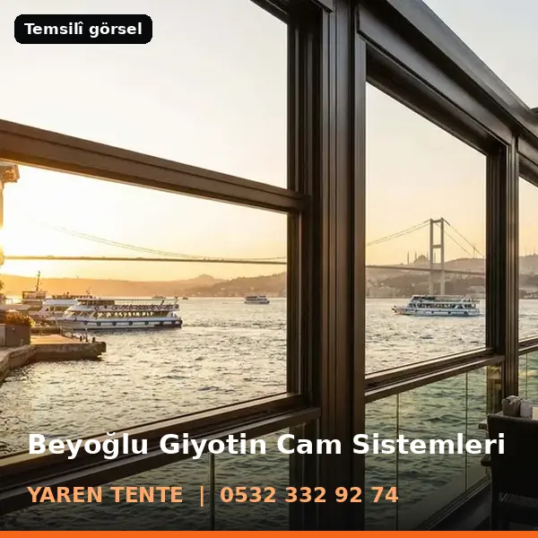 Beyoğlu giyotin cam sistemleri örneği (temsilî görsel) - Yaren Tente