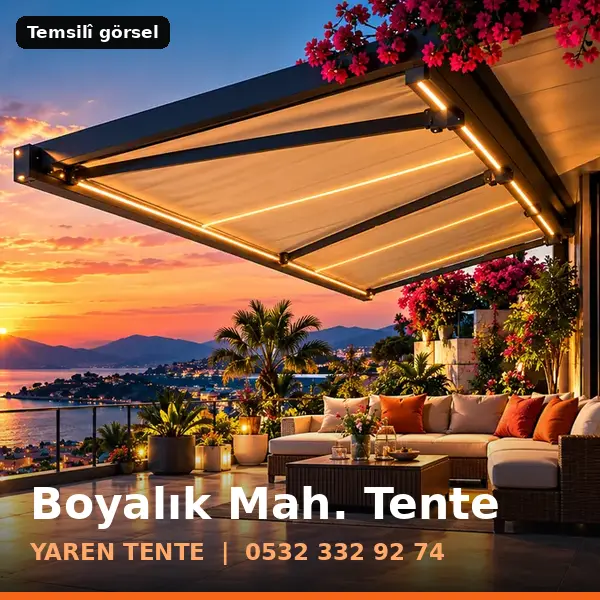 Boyalık Mahallesi için tente sistemleri, temsilî görsel - Yaren Tente