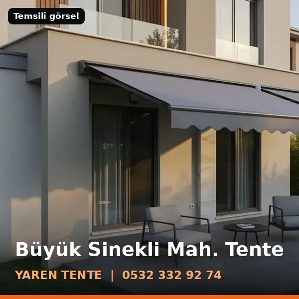 Büyük Sinekli Mahallesi için tente sistemleri, temsilî görsel - Yaren Tente