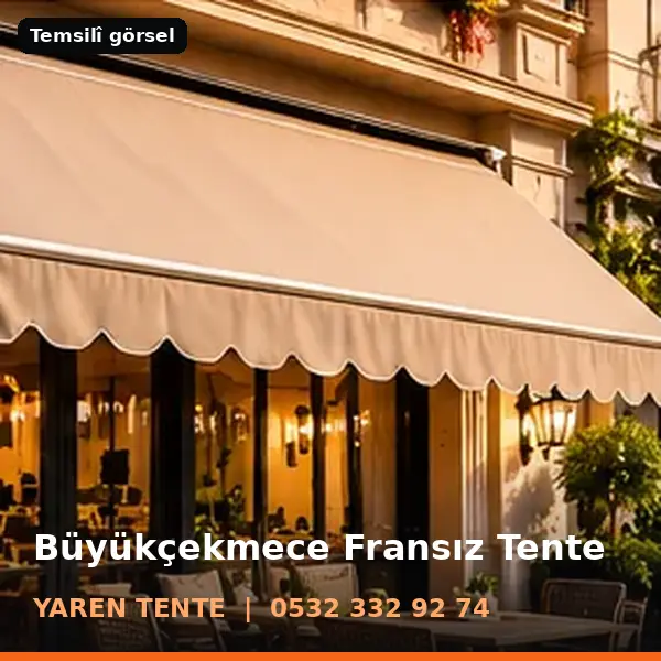 Büyükçekmece fransız tente örneği (temsilî görsel) - Yaren Tente