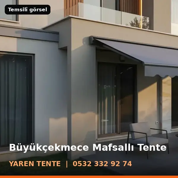Büyükçekmece mafsallı tente örneği (temsilî görsel) - Yaren Tente