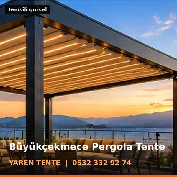 Büyükçekmece pergola tente örneği (temsilî görsel) - Yaren Tente
