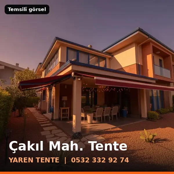 Çakıl Mahallesi için tente sistemleri, temsilî görsel - Yaren Tente