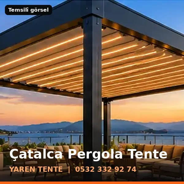 Çatalca pergola tente örneği (temsilî görsel) - Yaren Tente