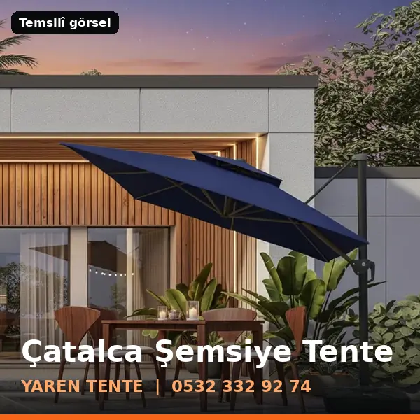 Çatalca şemsiye tente örneği (temsilî görsel) - Yaren Tente