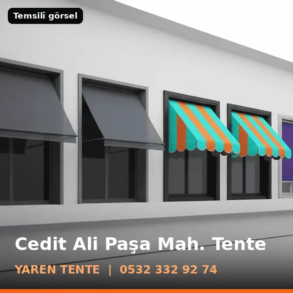 Cedit Ali Paşa Mahallesi için tente sistemleri, temsilî görsel - Yaren Tente